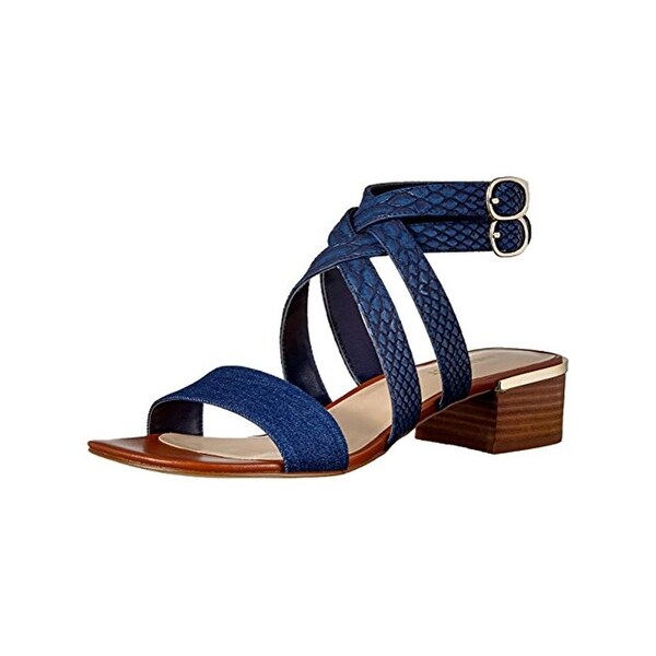 Nine West Womens Yesta Strappy Sandals Open Toe Block Heel