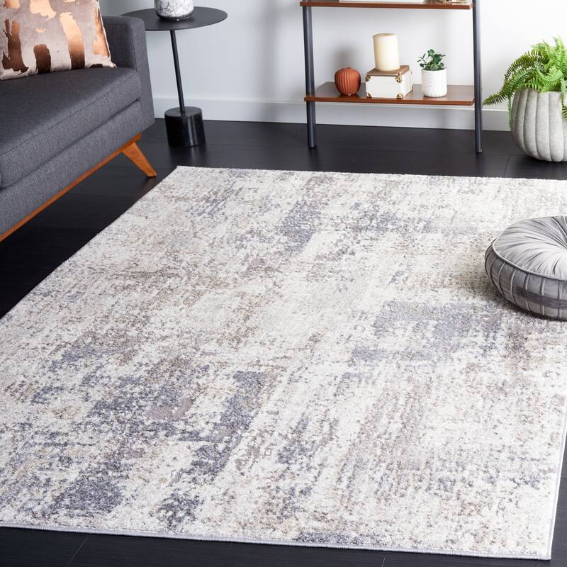 SAFAVIEH Opal Oline Modern Abstract Rug - 8' x 10' - Ivory/Grey