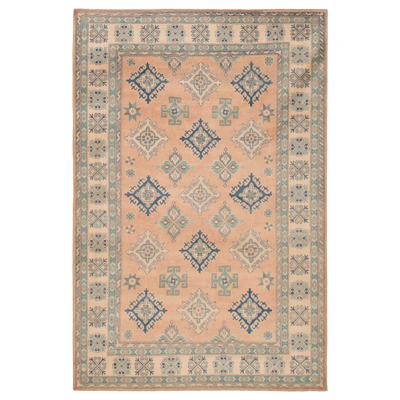 ECARPETGALLERY Hand-knotted Finest Ghazni Copper Wool Rug - 6'7 x 9'10 - Copper - 6'7 x 9'10
