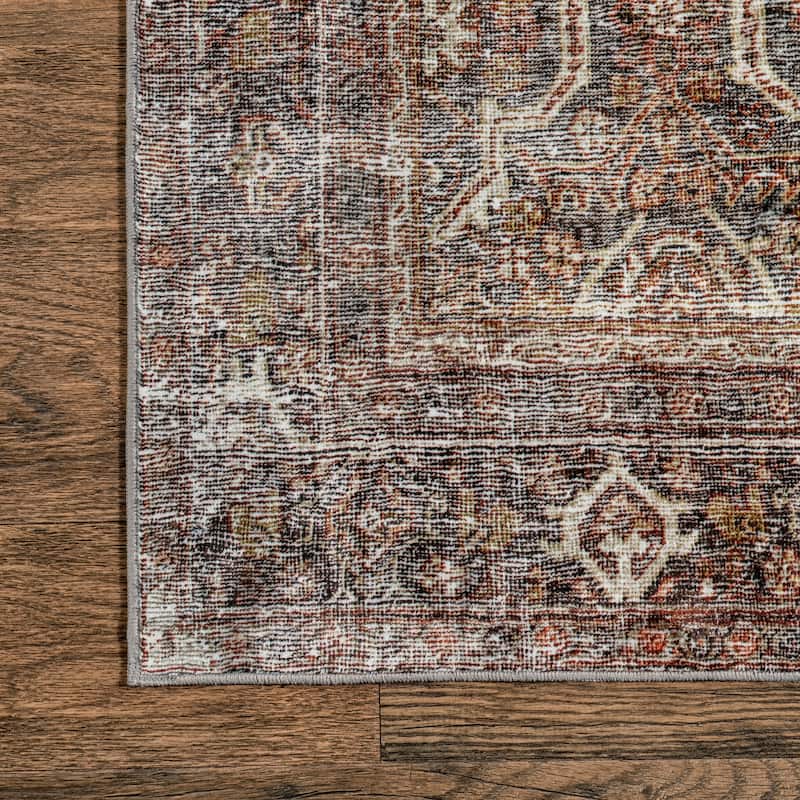 Nuloom Zofia SpinClean Vintage Persian Machine Washable Area Rug