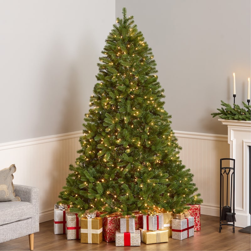 National Tree Company 7.5 ft. Downswept Douglas Tree with Clear Lights - 7.5 Foot