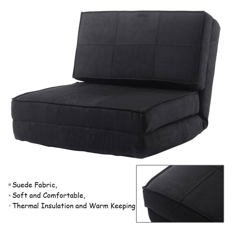 Convertible Lounger Folding Sofa Sleeper Bed - 83" x 28.3" x 4.5"(L x W x H)