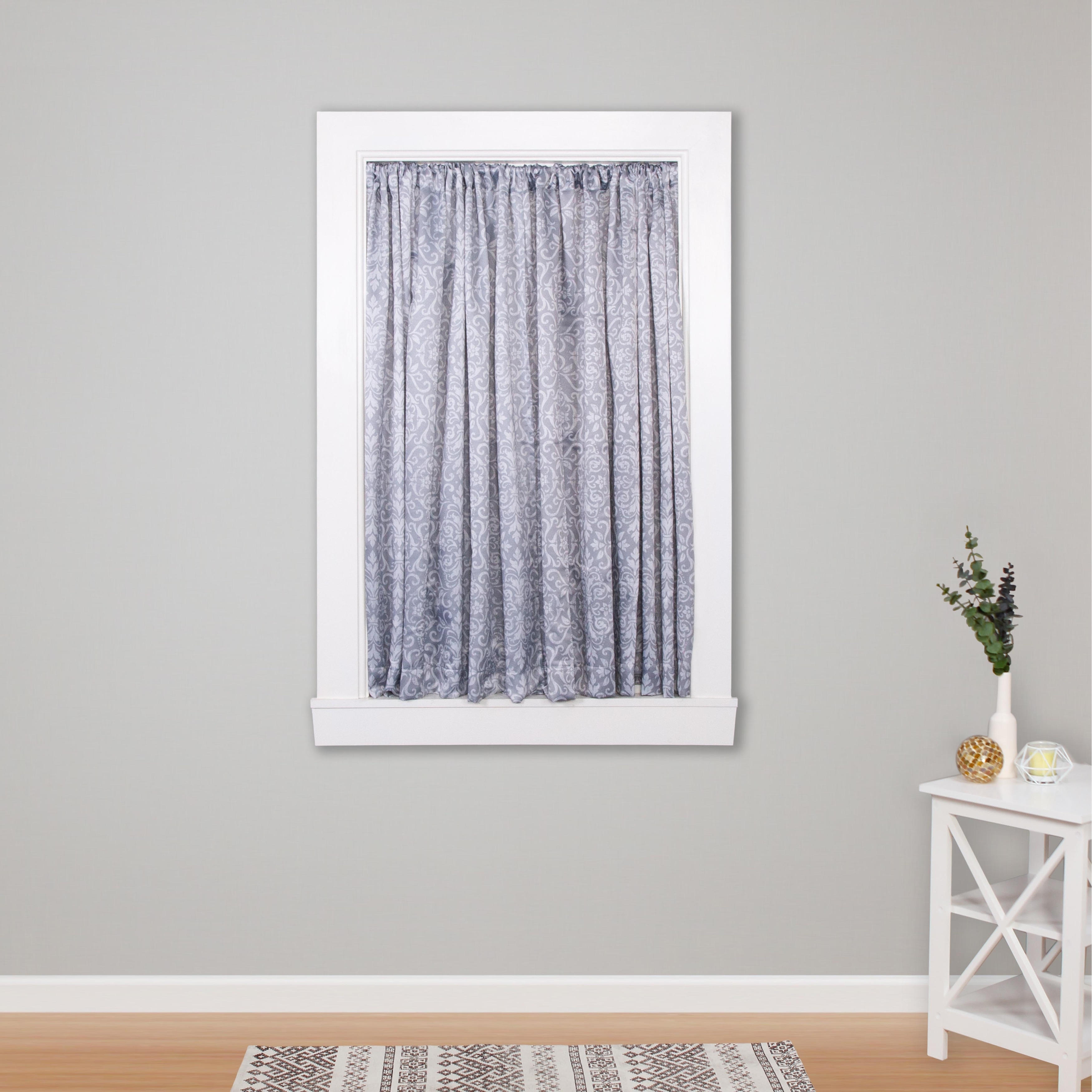 tension rod curtains