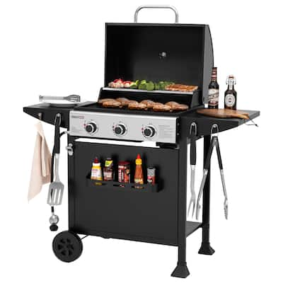 Royal Gourmet 3-Burner Liquid Propane Gas Grill Black