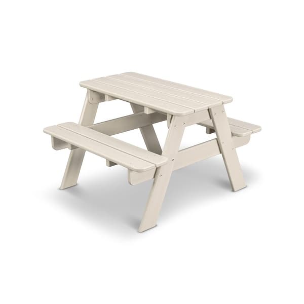 slide 2 of 19, POLYWOOD Kids Outdoor Picnic Table Sand