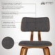 preview thumbnail 6 of 7, Carson Carrington Ladeplads Mid-century Modern Wood & Upholstered Dining Chair