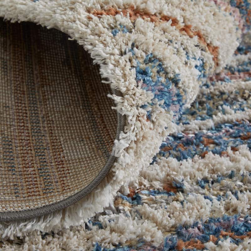 Grand Bazaar Caide Machine Made Stripes Transitional Area Rug - 7'11" x 10'