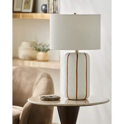 Livabliss Kinki Traditional Accent Table Lamp - 25"H x 15"W x 15"D