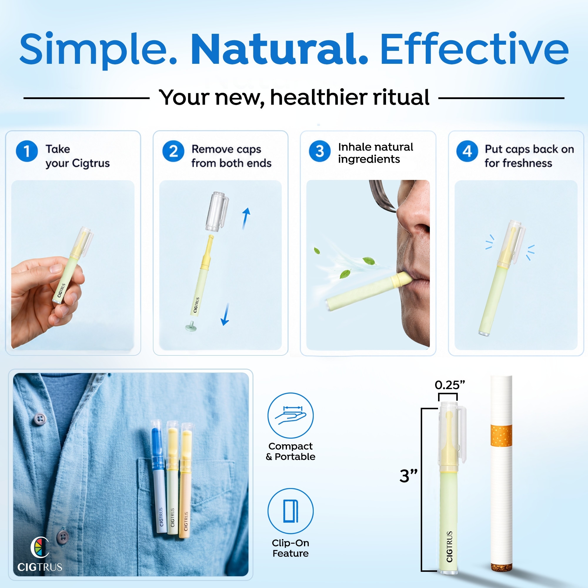 alternative cigarette products QuitSmart Substitute Natural, chemical-free, healthy lifestyle 