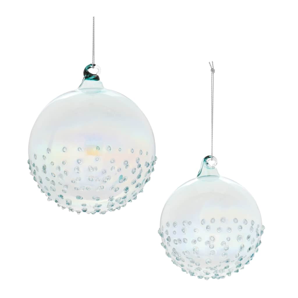 Iridescent Glass Ball Ornament (Set of 12) - N/A