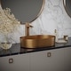 preview thumbnail 2 of 6, Karran Cinox Stainless Steel Oval Vessel Sink