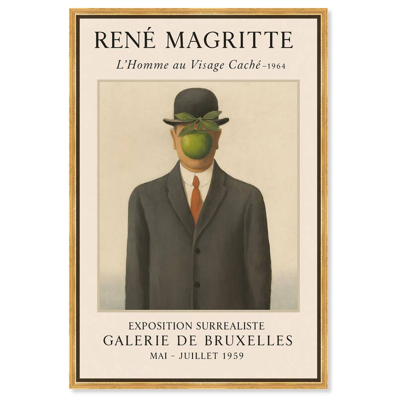 Hidden Face Canvas by Art Remedy - Gold - 16" x 24"
