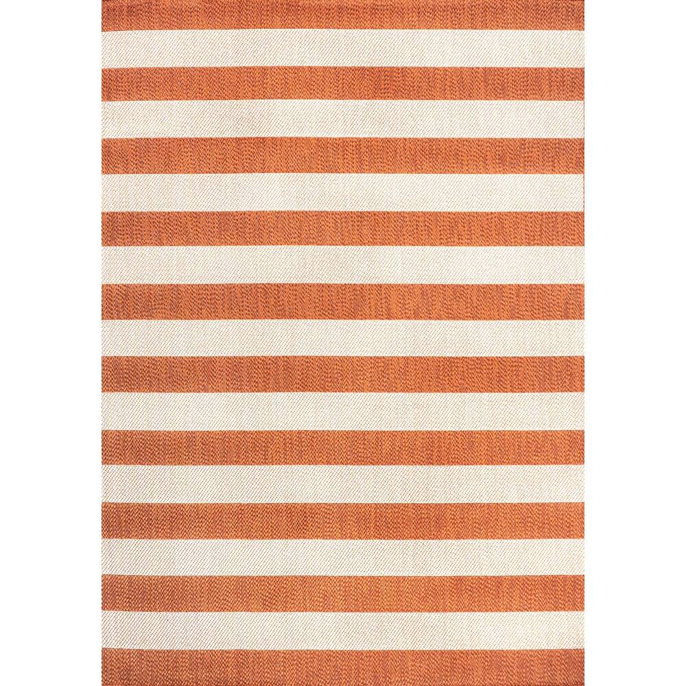 JONATHAN Y Vinales Two-Tone Wide Stripe Indoor/Outdoor Area Rug
