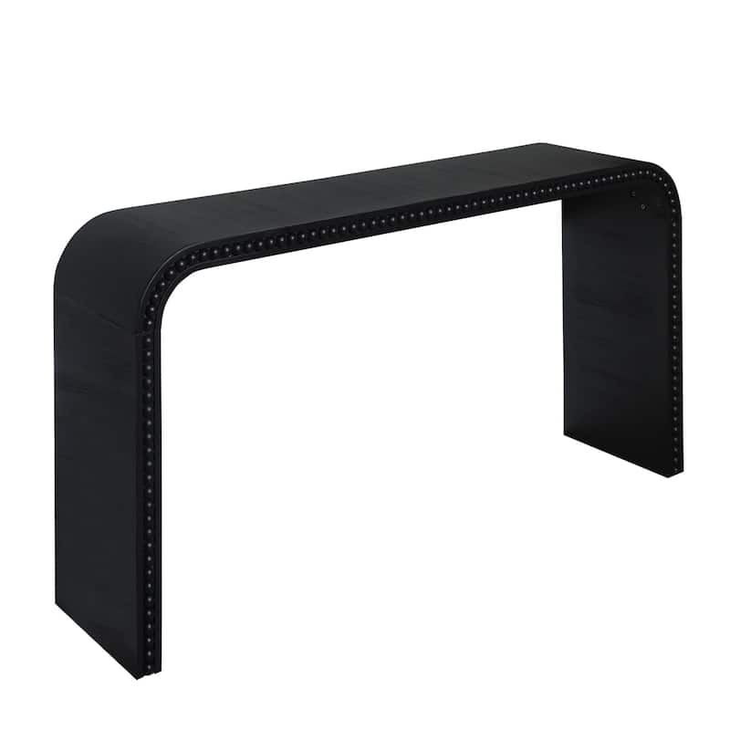 Black wood Console Table - Black
