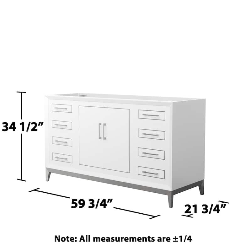 Wyndham Collection WCH515160S-CXSXX-MXX Marlena 60" Single Free