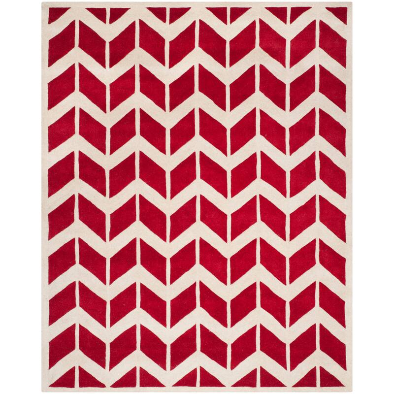 SAFAVIEH Handmade Chatham Aloyse Modern Wool Rug