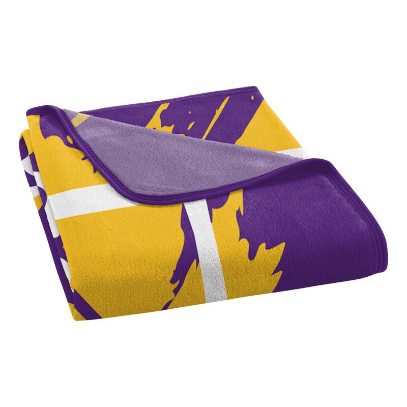 NCAA LSU Tigers Dimensional Micro Raschel Throw Blanket