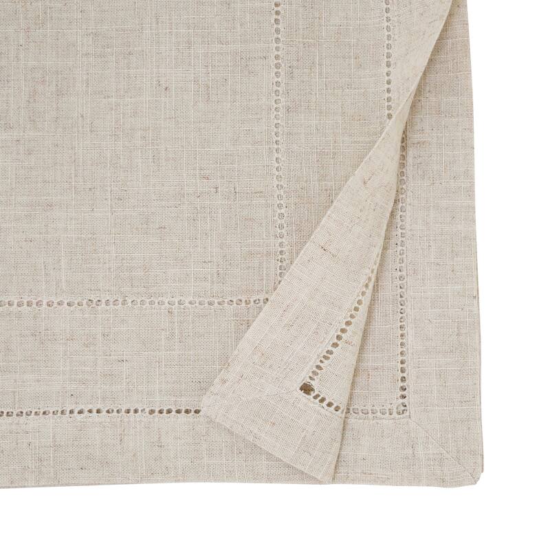 Linen Blend Toscana Double Hemstitched Table Runner