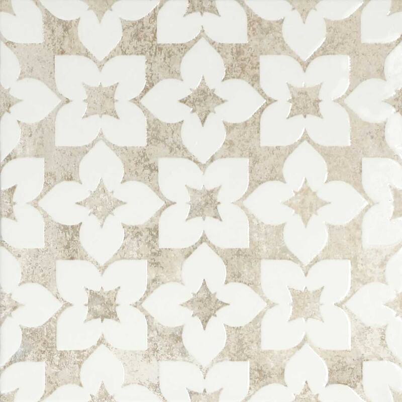 The Tile Life Phlox 8x8 White Porcelain Floor & Wall Tile - Case of 25 (10.76 Sq. ft.)