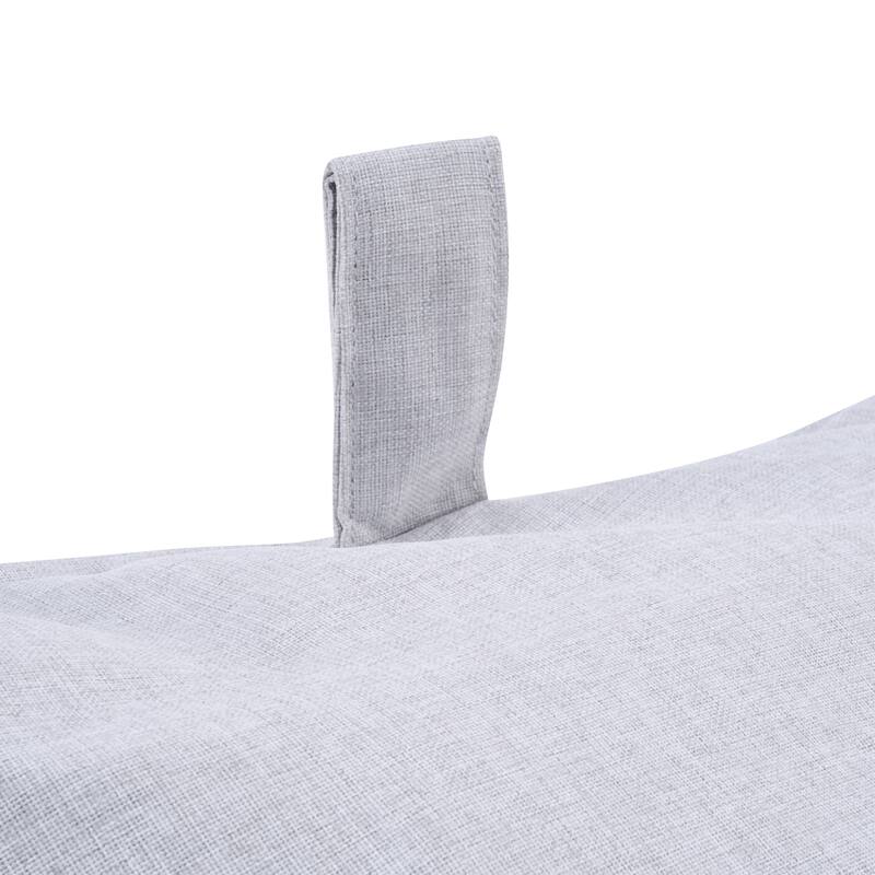 Christopher Knight Home - Lila Outdoor Patio Ergonomic Upholstered Bean Bag Chair with Shredded Foam Filled & Removable Cover