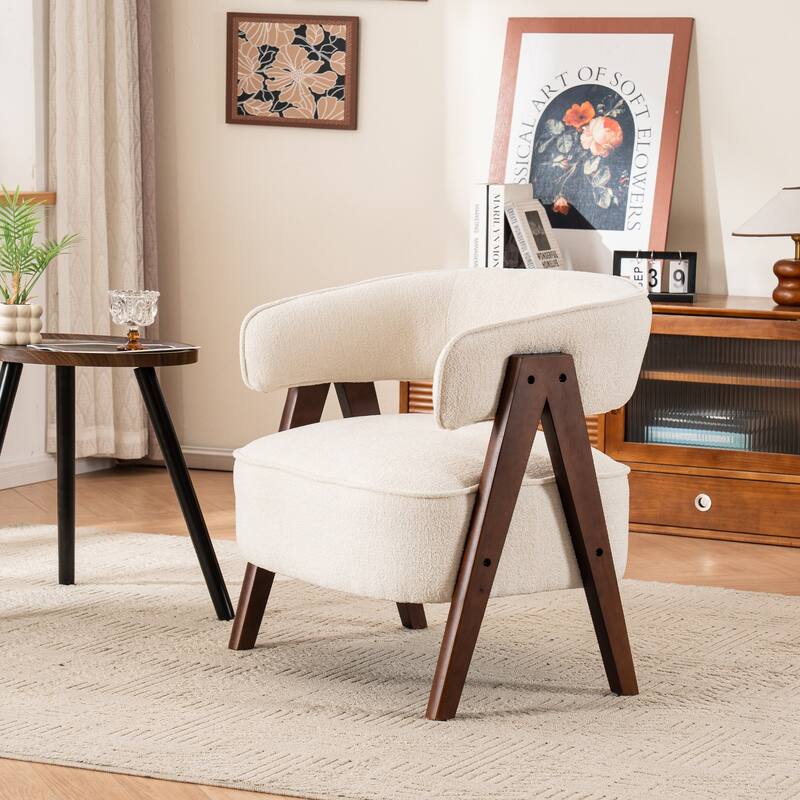 Accent Arm Chair Single Fabric Living Room Chair 27.56" W x 23.62" D x 27.95" H