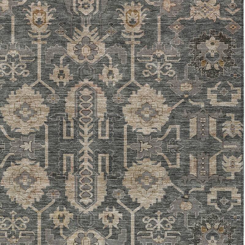 HomeRoots Oriental Traditional Rectangle Outdoor Rug