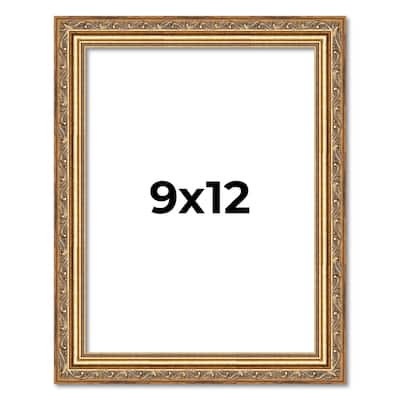 9x12 Frame Red Solid Wood Picture Frame Width 1.75 Inches | Interior Frame Depth 1 13/16 Inches
