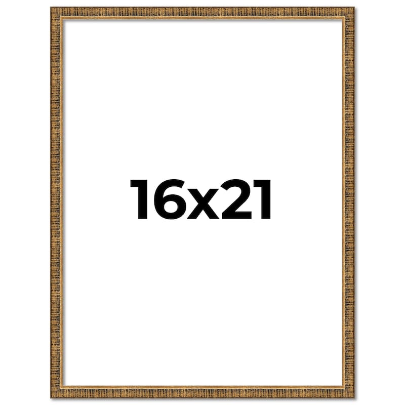 16x21 Frame Gold Kingsley Distressed Solid Wood Picture Frame Width