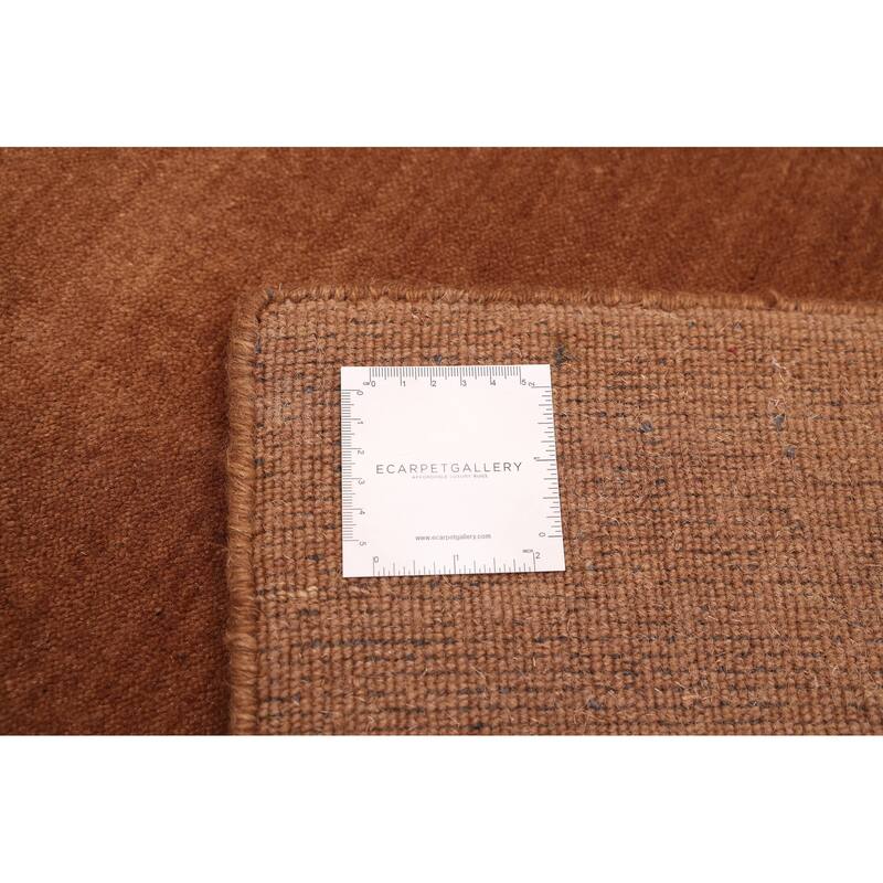 ECARPETGALLERY Hand Loomed Kashkuli Gabbeh Brown Wool Rug - 5'0 x 6'11