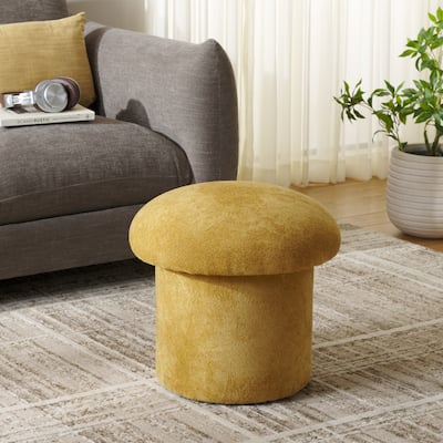 SAFAVIEH Home Dreid Round Top Ottoman