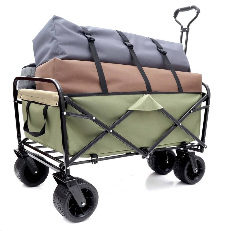 3.1 cu ft. Steel Foldable Wagon Cart