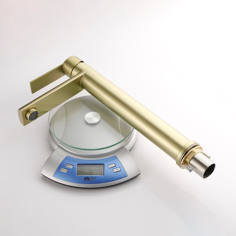 Single Handle Single Hole Bathroom Faucet - 6"12"
