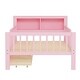 preview thumbnail 75 of 74, Safe Kids Bed Platform Bed Twin Size Wood Bed Frame with Storage Headboard and 2 Drawers Under, 3-Side Guardrails for Boys Girls