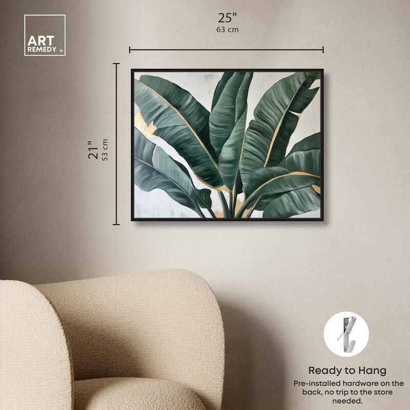 Jungle Jewel Jade II Canvas by Art Remedy