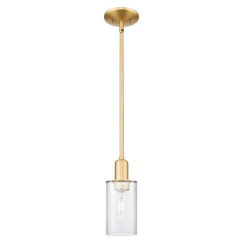 Innovations Lighting Endless Possibilities Arcadia - Clymer - 1 Light 4" Stem Hung Mini Pendant - Clear/Satin Gold