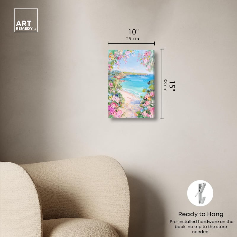 Hillside Harbor View II Canvas by Art Remedy, Gallery Wrapped