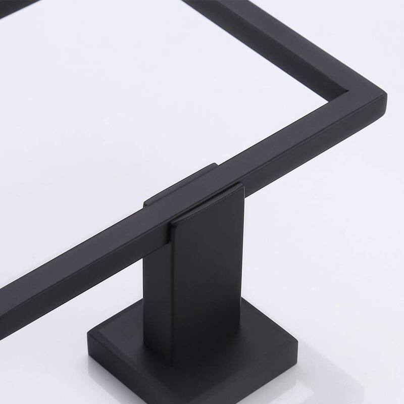 Modern Square Wall Mount Bathroom Towel Ring