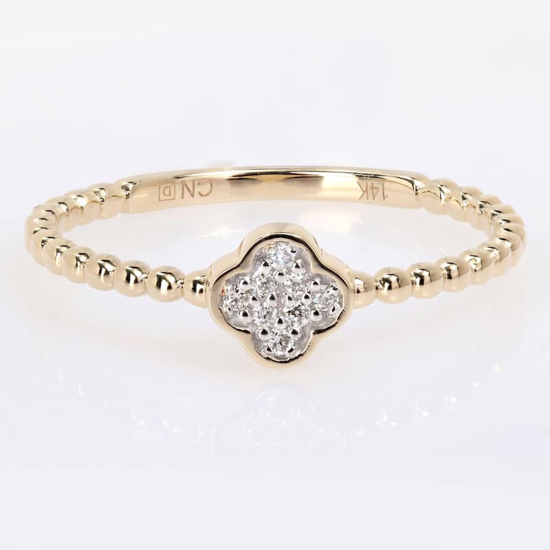 Miadora Diamond Accent Cluster Ring in 14k Yellow Gold