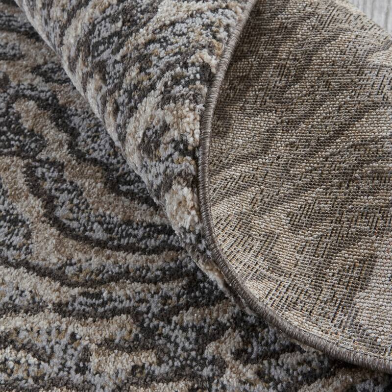 Grand Bazaar Kayden Machine Made Abstract Modern Area Rug