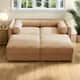 Option 2 Seater with 2 Ottoman Camel
