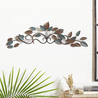 Iron Traditional Wall Decor Floral and Botanical