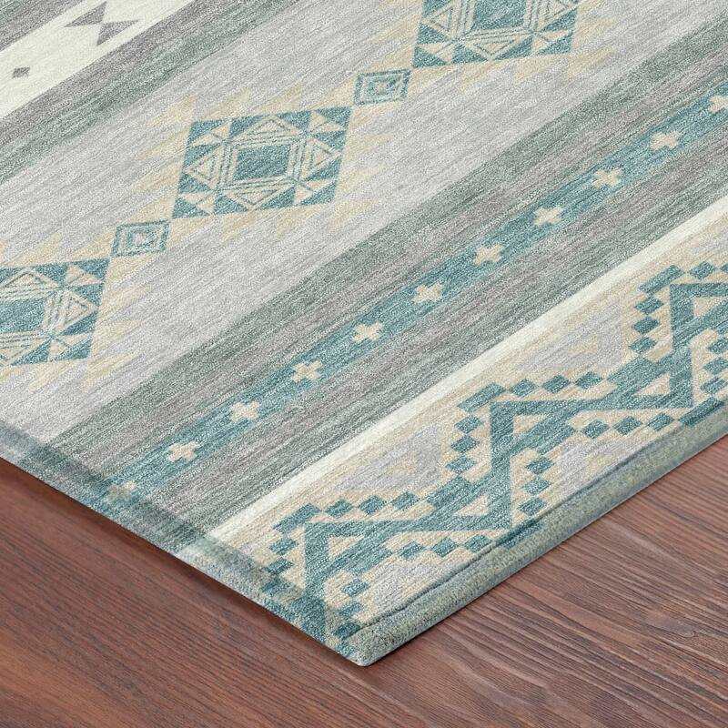 Machine Washable Indoor/ Outdoor Global Heston Chantille Rug