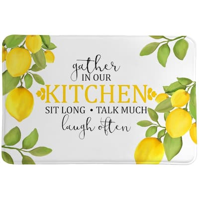 Lemon Love Memory Foam Rug