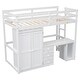 preview thumbnail 15 of 33, Modern Desige Twin Size Loft Bed with Wardrobe,Desk and Storage Drawers