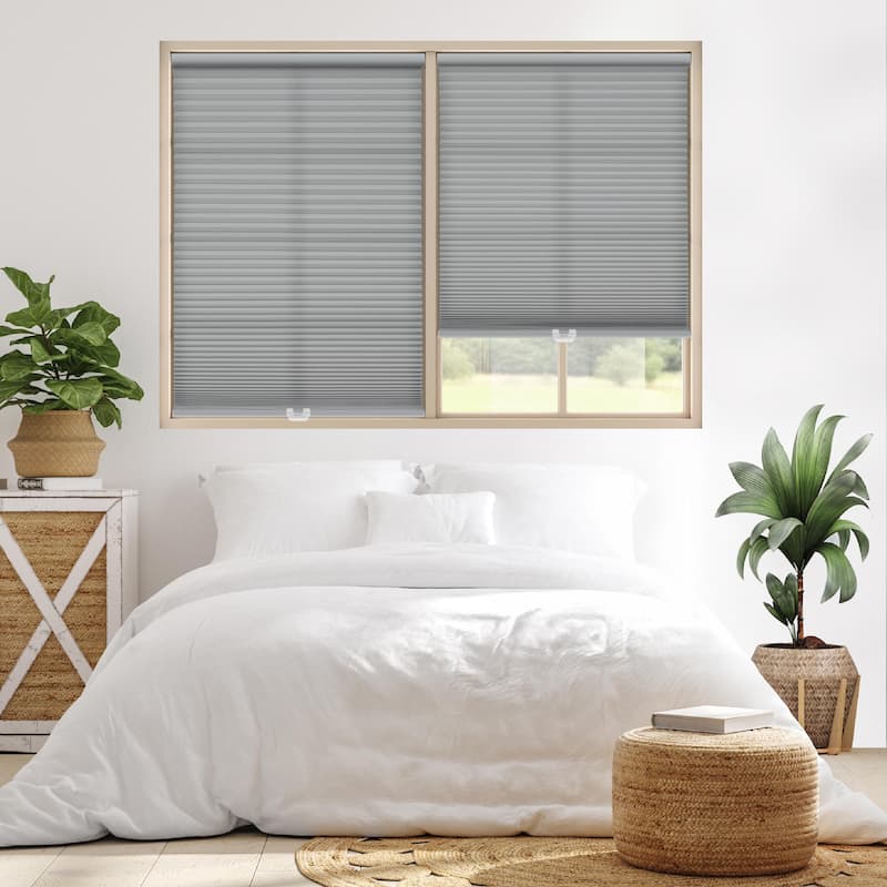 64-inch Grey Cordless Blackout Cellular Shade
