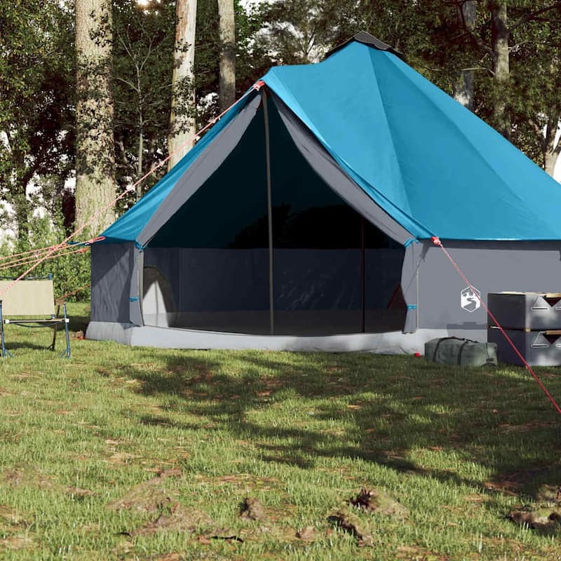 vidaXL Family Tent Tipi Blue Waterproof