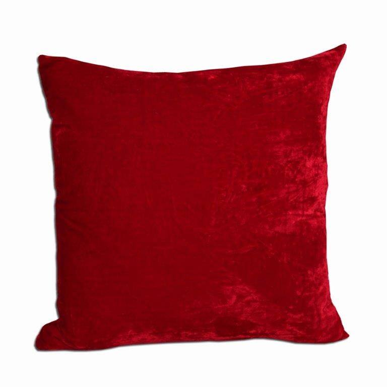 Red Velvet Down Alternative Filled Throw Pillows (Set of 2)