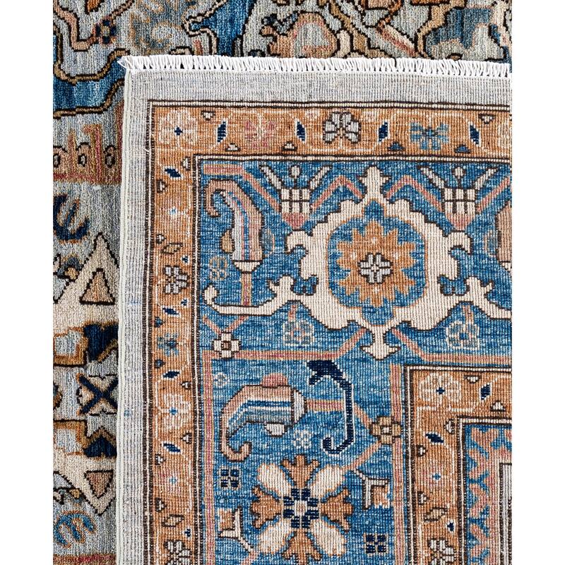 Serapi One-of-a-Kind Hand-Knotted Area Rug - Gray - 8' 11" x 11' 10"