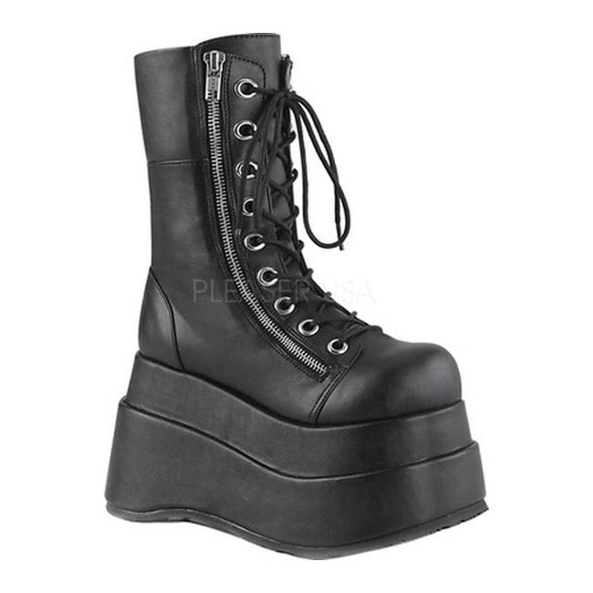 vegan leather platform boots