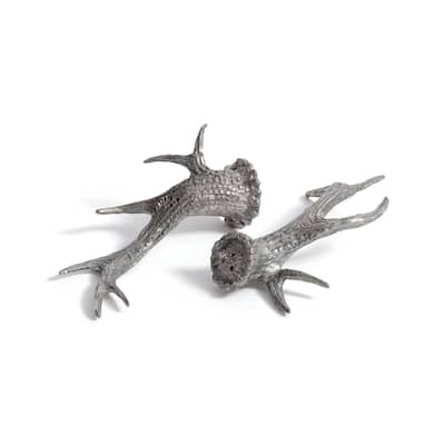 St. Anton Pewter Antler Salt & Pepper Shaker Set